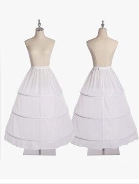White Bridal Crinoline Petticoat Skirt